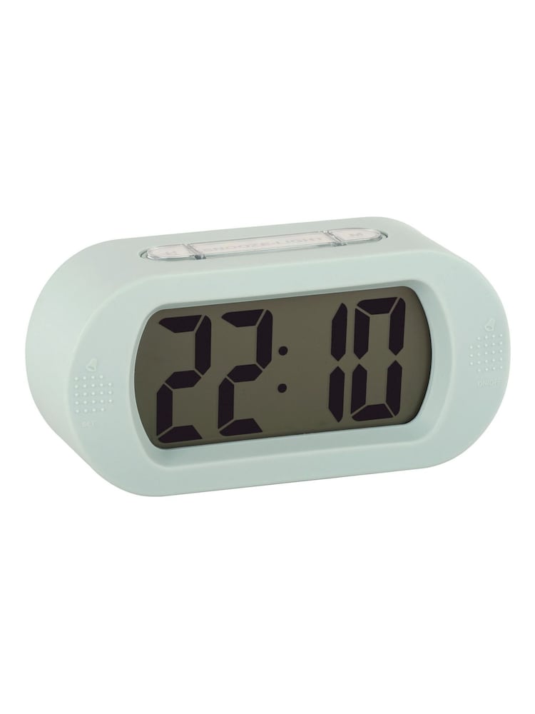 Karlsson Blue Copper LED Mirror Alarm Clock - Image 3 of 3