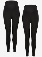 Black Full Length Maternity Essential Leggings - Image 1 of 5