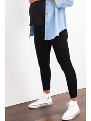 Black Full Length Maternity Essential Leggings - Image 5 of 5
