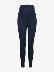 Black/Navy Blue Full Length Maternity Essential Leggings - Image 1 of 3