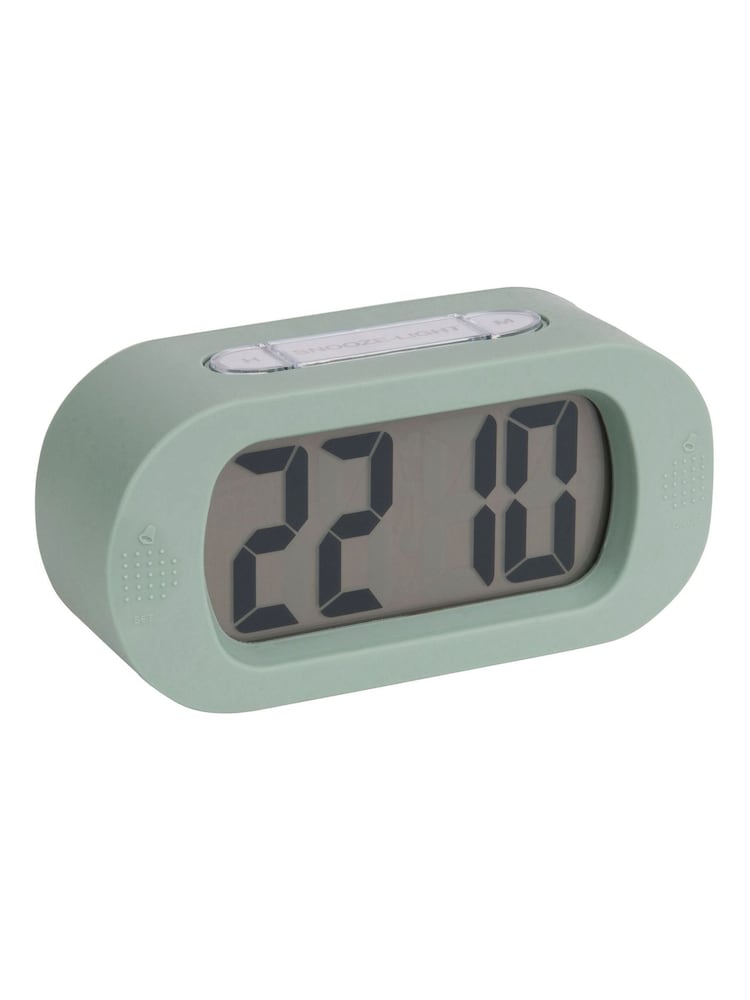 Karlsson Green Copper LED Mirror Alarm Clock - Image 3 of 3