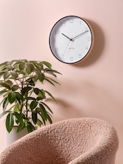 Karlsson Black Joyce Wooden Wall Clock - Image 1 of 3