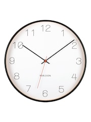 Karlsson Black Joyce Wooden Wall Clock - Image 2 of 3