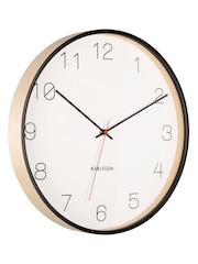 Karlsson Black Joyce Wooden Wall Clock - Image 3 of 3