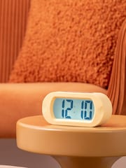Karlsson Yellow Copper LED Mirror Alarm Clock - Image 1 of 3