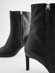 Black Forever Comfort® Point Toe Heeled Boots - Image 4 of 4