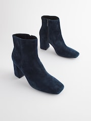Navy Forever Comfort® With Motionflex Square Toe Ankle Boots - Image 1 of 5