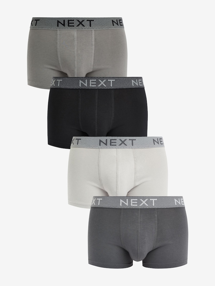 Mixed Grey Hipster Boxers - Image 1 of 7