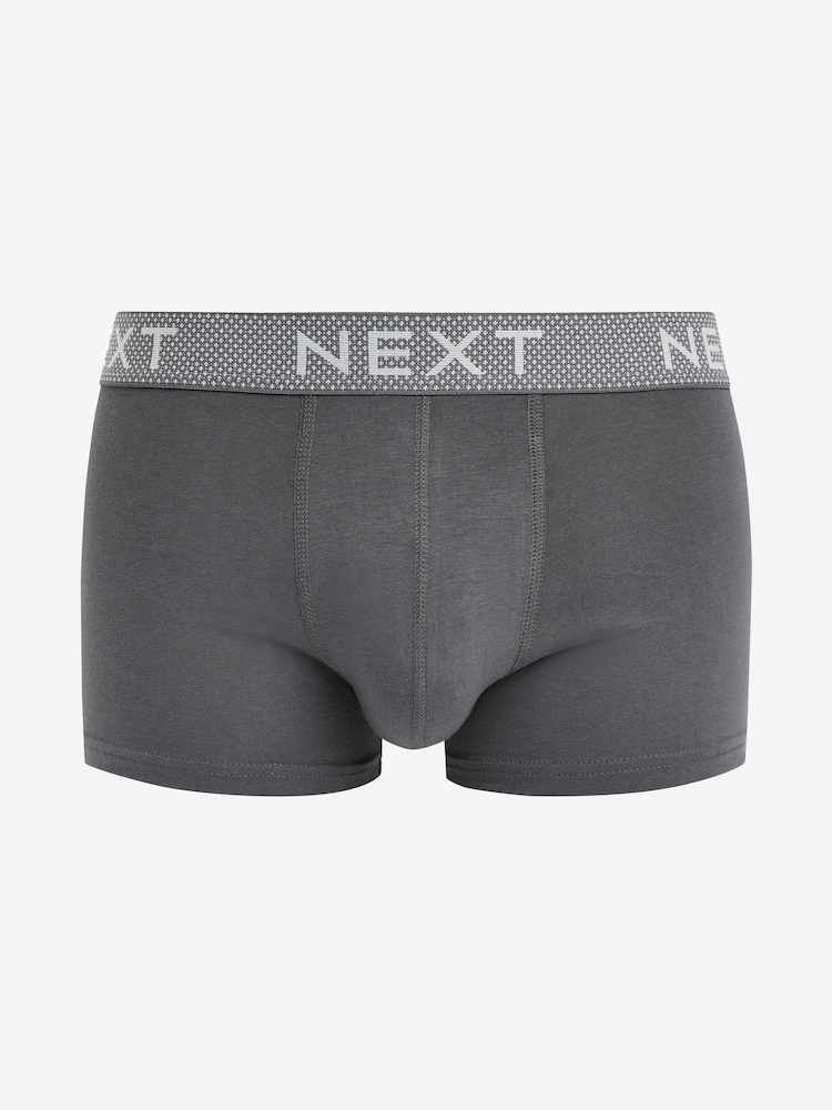 Mixed Grey 4 Pack Hipster Boxers - Image 5 of 7