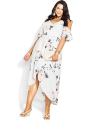 Robe City Chic Crème Lotus Luxst - Image 1 of 3
