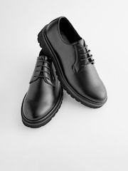 Black EDIT Chunky Derby Shoes - Image 4 of 6