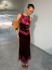 Never Fully Dressed Red Velvet Maeva Skirt - Image 1 of 4