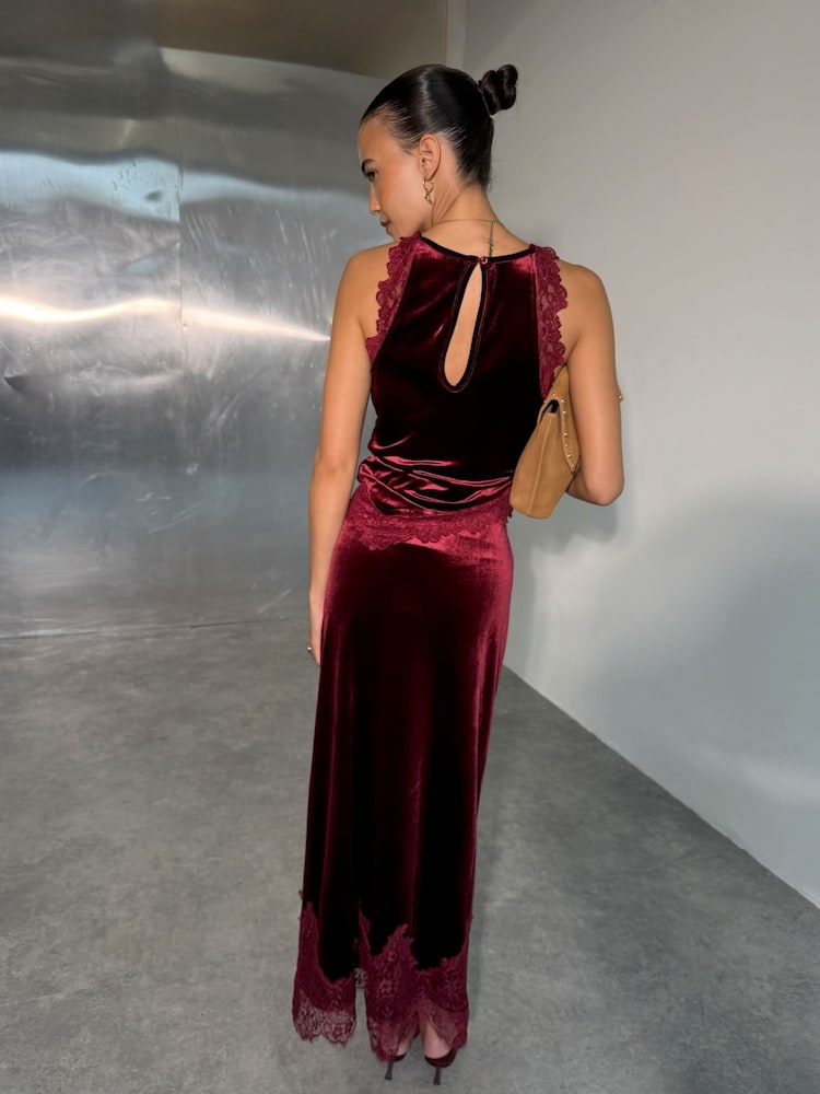 Never Fully Dressed Red Velvet Maeva Skirt - Image 2 of 4