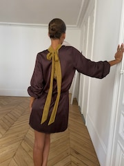 Платье мини для миниатюрных с рукавами "летучая мышь" Never Fully Dressed - Изображение 2 4