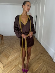 Платье мини для миниатюрных с рукавами "летучая мышь" Never Fully Dressed - Изображение 3 4