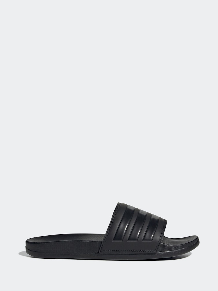 adidas Black Adilette Comfort Slides - Image 1 of 9