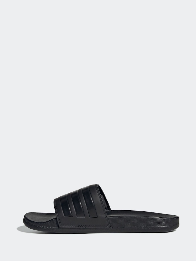 adidas Black Adilette Comfort Slides - Image 2 of 9