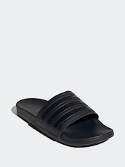 adidas Black Adilette Comfort Slides - Image 3 of 9