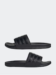 adidas Black Adilette Comfort Slides - Image 5 of 9