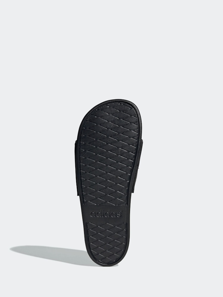 adidas Black Adilette Comfort Slides - Image 7 of 9