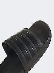 adidas Black Adilette Comfort Slides - Image 8 of 9