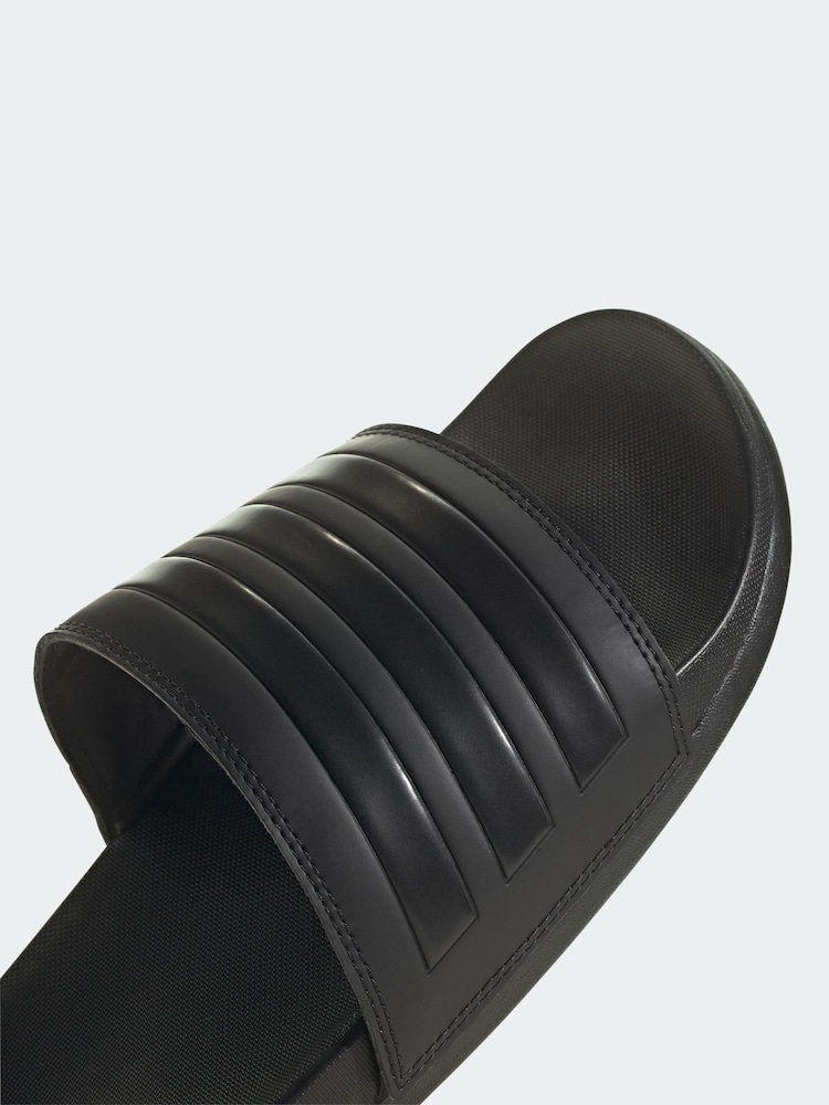 adidas Black Adilette Comfort Slides - Image 8 of 9