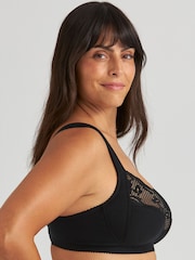 Qara - Miss Mary of Sweden Gözəl Dantelli Simsiz Büstqalter - 4şəkildən 4 şəkil