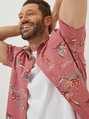 FatFace Pink Paradise Print Shirt - Image 3 of 4