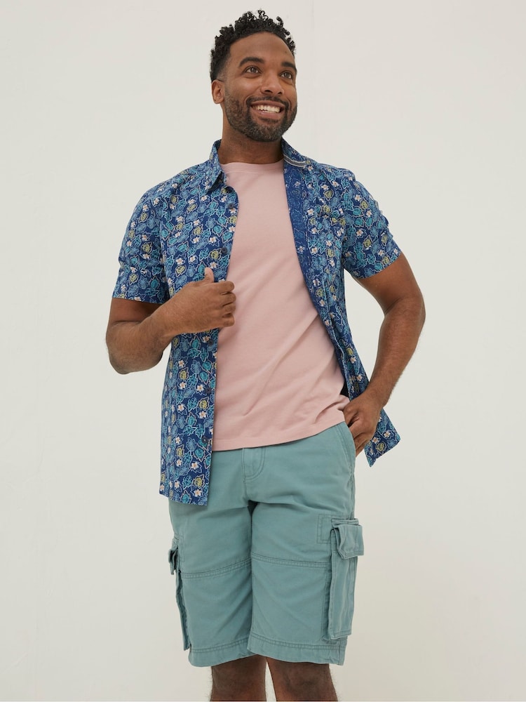 FatFace Blue Pineham Print Shirt - Image 1 of 4