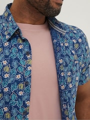 FatFace Blue Pineham Print Shirt - Image 3 of 4
