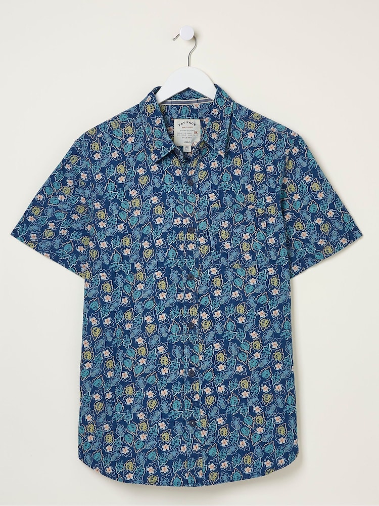 FatFace Blue Pineham Print Shirt - Image 4 of 4