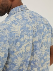 FatFace Blue Hawaiian Print Shirt - Image 4 of 5