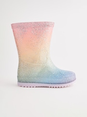 Pastel Rainbow Glitter Wellies - Image 2 of 5