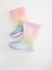 Pastel Rainbow Glitter Wellies - Image 5 of 5