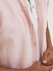 FatFace Pink Bugle Micro Stripe Shirt - Image 4 of 5
