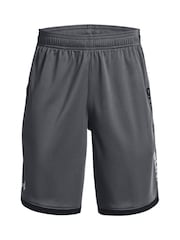 Under Armour Grey Youth Stunt 3.0 Shorts - Image 1 of 2