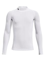 Under Armour Pearl White Heat Geat Mock Neck Long Sleeve T-Shirt - Image 1 of 2