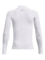Under Armour Pearl White Heat Geat Mock Neck Long Sleeve T-Shirt - Image 2 of 2