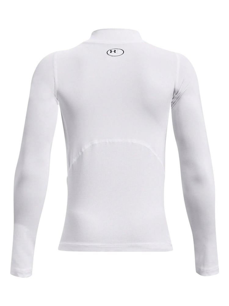 Under Armour Pearl White Heat Geat Mock Neck Long Sleeve T-Shirt - Image 2 of 2