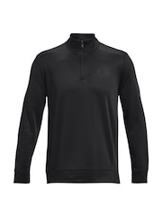 Under Armour Black Fleece Quarter Zip Sweatshirt - Image 6 of 6