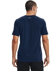Темно-синий - Футболка в спортивном стиле с логотипом на груди слева Under Armour - Image 2 of 6