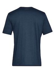 Темно-синий - Футболка в спортивном стиле с логотипом на груди слева Under Armour - Image 6 of 6