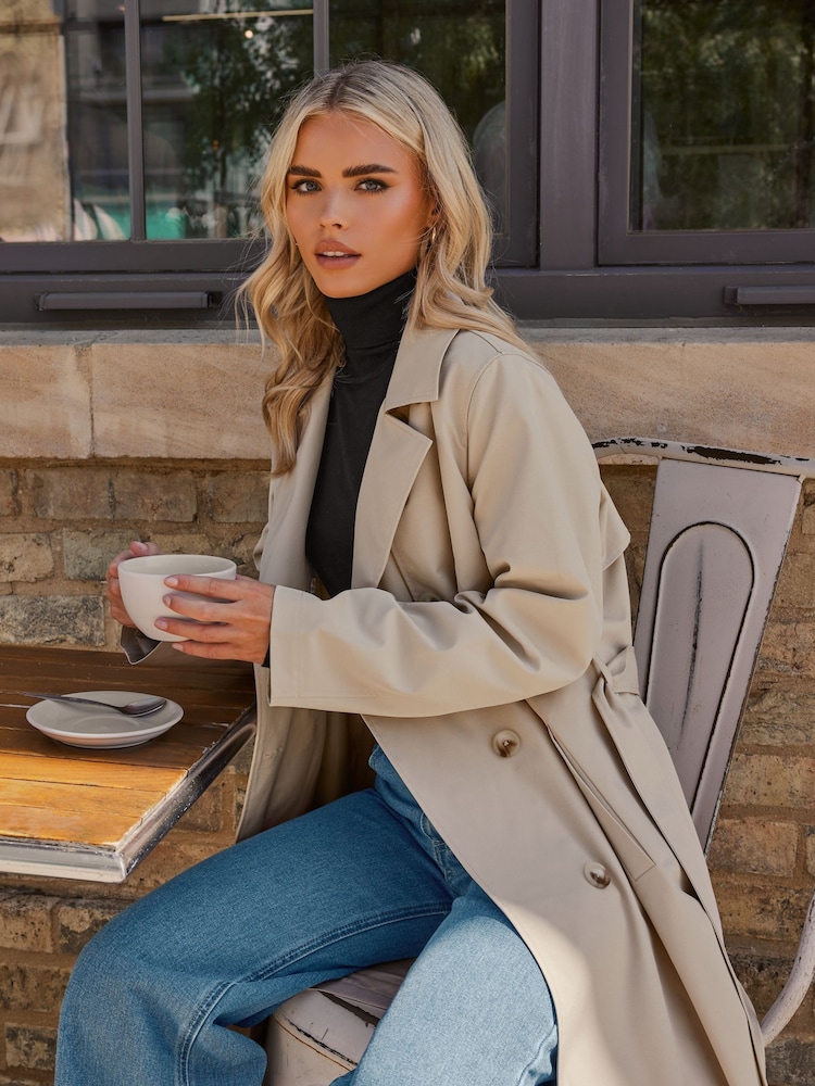 PixieGirl Petite Natural Trench Coat - Image 1 of 6
