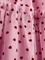 JoJo Maman Bébé Flocked Tiered Dress - Imagen 4 de 4