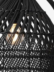 MADE.COM Black Rattan Java Table Lamp - Image 3 of 7