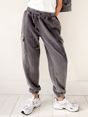 Grey Washed Utility Cargo Joggers - Image 3 of 8