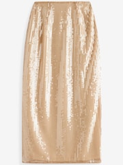 Myleene Klass Nude Premium Sequin Coord Skirt - Image 4 of 4