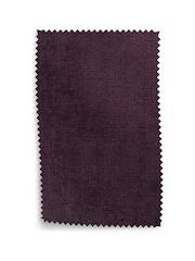 Dark Plum Fabric by The Metre Plush Chenille - Image 1 of 1