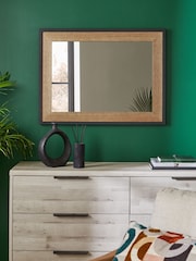 Dark Natural Bronx Rectangular Wall Mirror - Image 1 of 6