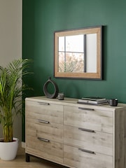 Dark Natural Bronx Rectangular Wall Mirror - Image 3 of 6